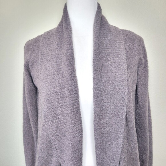 Barefoot Dreams Women's Size XS-Sm CozyChic Lite Circle Cardi in Charcoal Gray - Picture 3 of 13